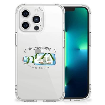 Apple iPhone 13 Pro Stevig | Bumper Hoesje | Boho Bottle