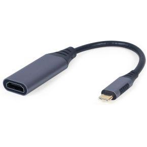 Cablexpert A-USB3C-HDMI-01 video kabel adapter 0,15 m USB Type-C Grijs