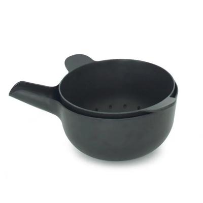 Bowl met vergiet - Zwart - Medium