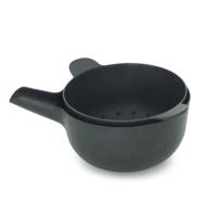 Bowl met vergiet - Zwart - Medium