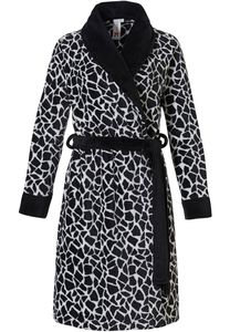 Rebelle damesbadjas giraffe - zacht fleece-xl