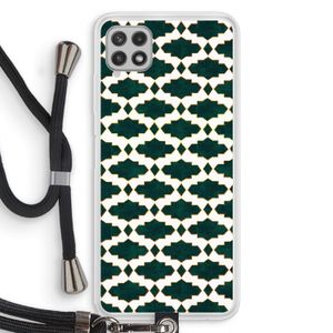 Moroccan tiles: Samsung Galaxy A22 4G Transparant Hoesje met koord