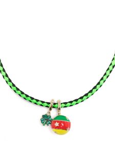 Lauren Rubinski collier à pendentif trèfle - Vert