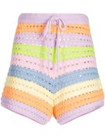 Olivia Rubin short en crochet Wallis à rayures - Multicolore