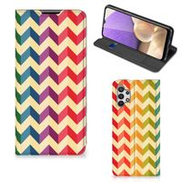 Samsung Galaxy A32 5G Hoesje met Magneet Zigzag Multi Color - thumbnail