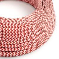 Strijkijzersnoer Rood (zigzag) - viscose | 10cm | Creative-Cables | Creative-Cables | Creative-Cables | Creative-Cables | Creative-Cables | Creative-