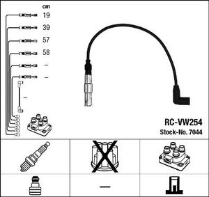 Bougiekabelset RCVW254