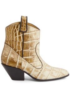 Giuseppe Zanotti bottines Elna 55 mm en cuir - Tons neutres