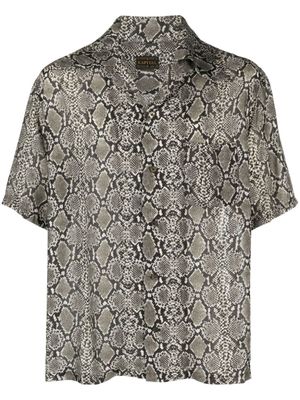 KAPITAL chemise imprimée à manches courtes - Gris