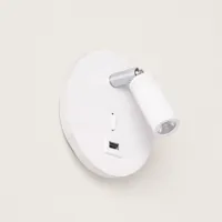 Wandlamp wit met USB bedlamp