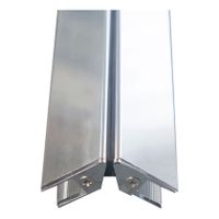 Set magneetstrip 8 mm Xellanz | Lengte +/- 197 cm | Universeel | tbv swingdeur+wand | Chroom