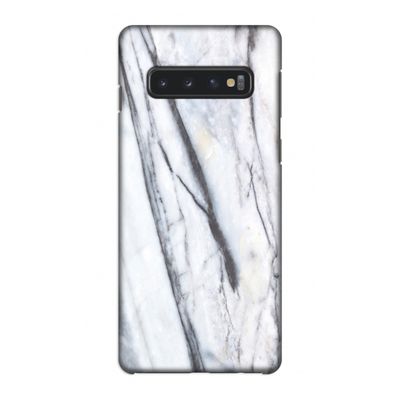 Gestreepte marmer: Samsung Galaxy S10 4G Volledig Geprint Hoesje