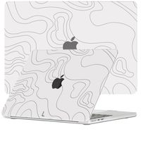 Lunso MacBook Air 13 inch M2/M3 (2022-2024) cover hoes - case - Land Lines - thumbnail