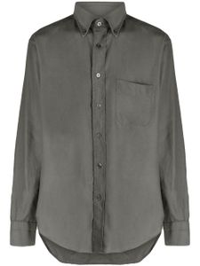 TOM FORD chemise en lyocell à manches longues - Vert