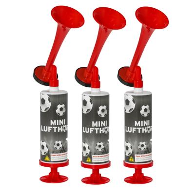 Luchthoorn - 3x - EK/WK - op luchtdruk - 13 cm - supporter - voetbal