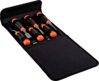 Bahco 434-s6-pp 6-dlg ergonomische beitelset in polyester houder | 434-s6-pp