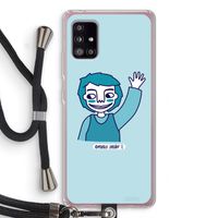 Zwaai: Samsung Galaxy A51 5G Transparant Hoesje met koord