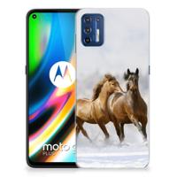 Motorola Moto G9 Plus | TPU Hoesje | Paarden