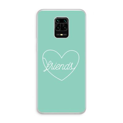 Friends heart pastel: Xiaomi Redmi Note 10 Lite Transparant Hoesje