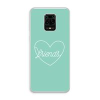 Friends heart pastel: Xiaomi Redmi Note 10 Lite Transparant Hoesje