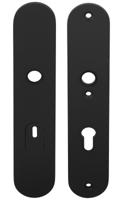 Formani Basics LBSM-50KT massieve veiligheidsschilden met kerntrekbeveiliging kruk/kruk SKG*** PC72 - mat zwart