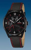 Horlogeband Festina F16849-2 Leder/Textiel Zwart 20mm - thumbnail