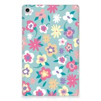 Lenovo Tab M10 Plus (3e generatie) Siliconen Hoesje Flower Power - thumbnail