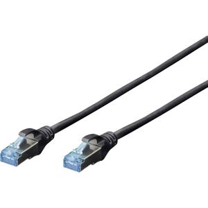 Digitus DK-1531-030/BL RJ45 Netwerkkabel, patchkabel CAT 5e SF/UTP 3.00 m Zwart 1 stuk(s)