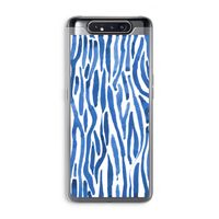 Blauwe nerven: Samsung Galaxy A80 Transparant Hoesje