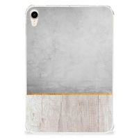 Apple iPad mini 6 (2021) Silicone Tablet Hoes Wood Concrete