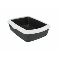 Kattenbak Trixie Classic Wit Donker grijs Plastic 37 × 15 × 47 cm