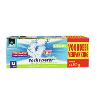 Bison vochtvreter vochtmagneet navulling 4 stuks 450gr