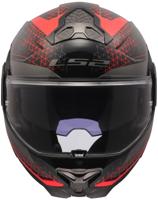 LS2 opklaphelm "ff910 advant ii astral" helmet ff910 advant ii astral xl black/red