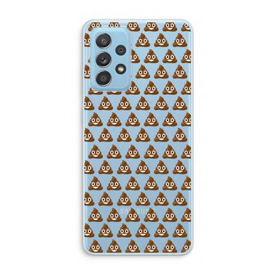 Poop emoji: Samsung Galaxy A73 Transparant Hoesje