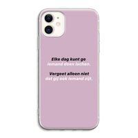 gij zijt ook iemand: iPhone 11 Transparant Hoesje