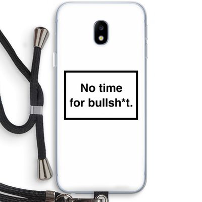 No time: Samsung Galaxy J3 (2017) Transparant Hoesje met koord