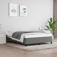 Bedframe zonder matras stof donkergrijs 140x200 cm