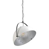 Masterlight Landelijke hanglampLarino 60 wit met oud zilver - 2200-06-37-B-K
