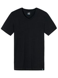Schiesser - Long Life Cotton - Shirt 3/4 - zwart