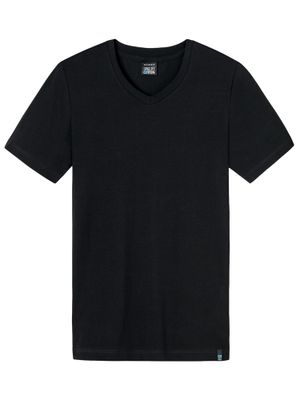 Schiesser - Long Life Cotton - Shirt 3/4 - zwart, Maat:2XL