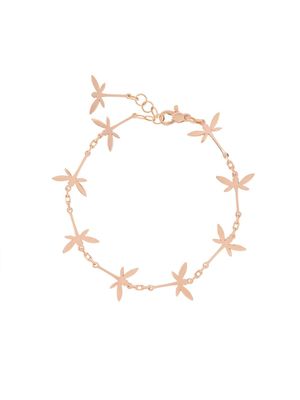 Anapsara bracelet Dragonfly en or rose 18ct ornée de diamants - Métallisé