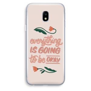 Optimistic flower girl: Samsung Galaxy J3 (2017) Transparant Hoesje