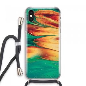 Green Inferno: iPhone XS Max Transparant Hoesje met koord