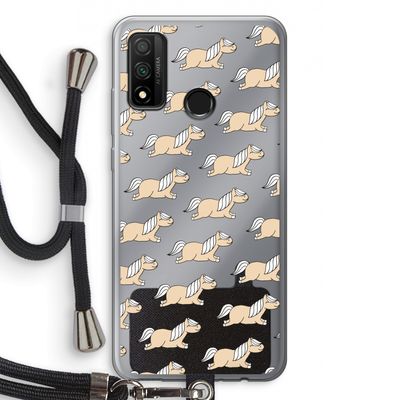 Ponys: Huawei P Smart (2020) Transparant Hoesje met koord
