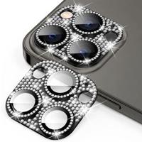 iPhone 15 Pro/15 Pro Max Hat Prince Glitter Camera Lens Beschermer - Zwart - thumbnail