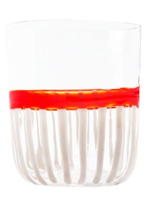 Carlo Moretti vase à rayures - Rouge