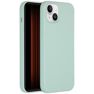 AccezzLiquid Silicone Backcover met MagSafe iPhone 15 Plus Telefoonhoesje Blauw