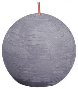 Bolsius Shine rustiek bolkaars ?76 frosted lavender (1 st)