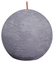 Bolsius Shine rustiek bolkaars ?76 frosted lavender (1 st)