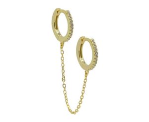 Karma Oorringen Hinged Hoops Double In Chains 12mm Goud